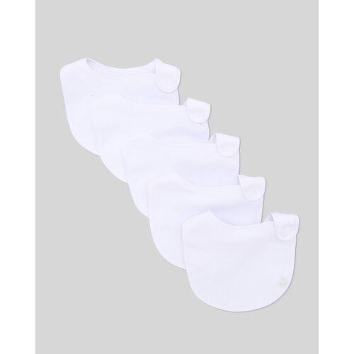 Cotton Rich Terry Bib - Pack Of 5 Winter-White 