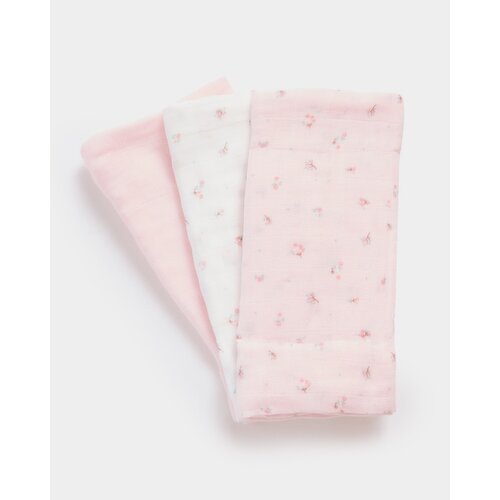 Muslin Cloths - Pack Of 3 Light-Pink