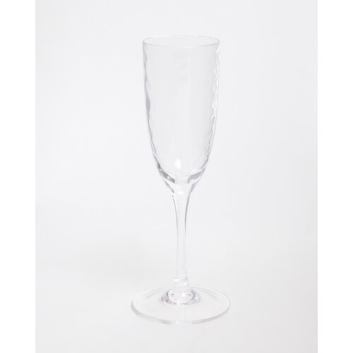 Clear Hammered Champagne Glass Clear