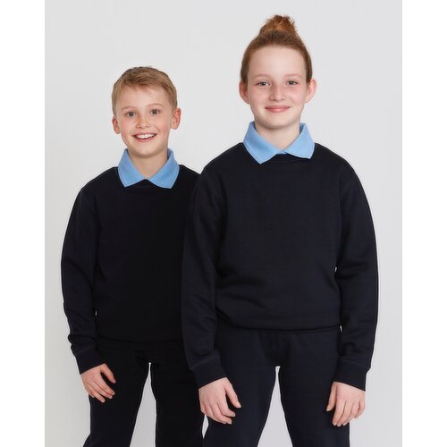 Fleece Crew Neck Sweatshirt Navy 5-6 Yrs