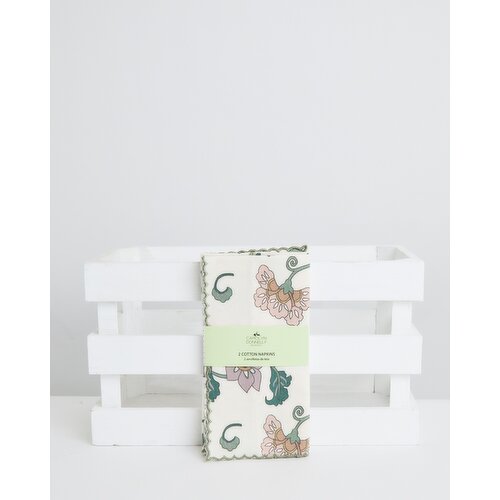Carolyn Donnelly Eclectic Printed Napkin - Pack Of 2 Multi 