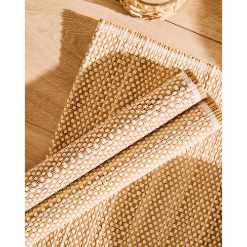 Bamboo Placemat - Pack Of 2 Cream