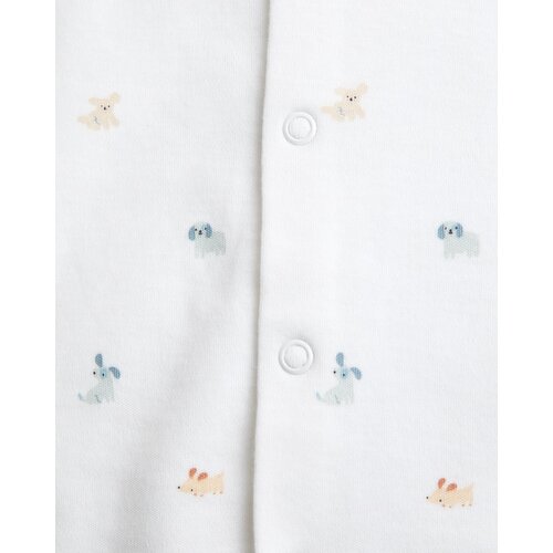 Pure Cotton Sleepsuits - Pack Of 3 Mid-Blue 6-9 Mths