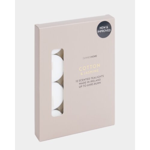 Vanilla & Tonka Scented Tealights - Pack Of 12 Cream