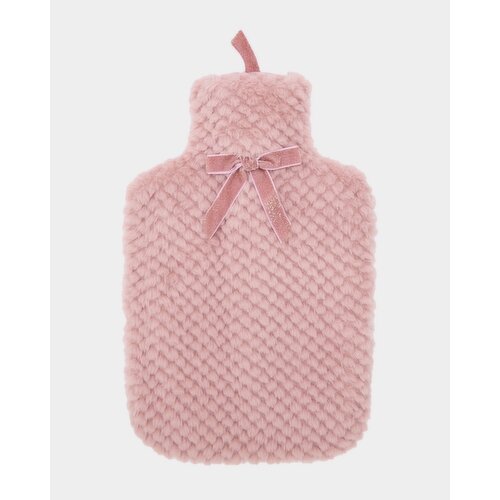 Fleece Hot Water Bottle Soft-Pink 