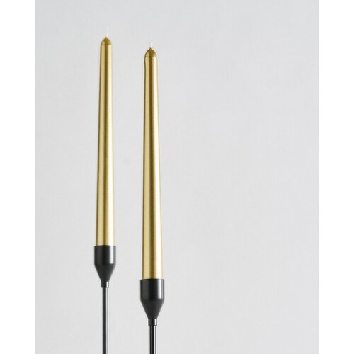 Tapered Dinner Candle - Pack Of 6 Gold