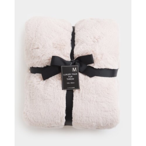 Luxury Faux Fur Throw Mink M