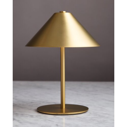Helen James Considered Cone LED Lamp Brass 
