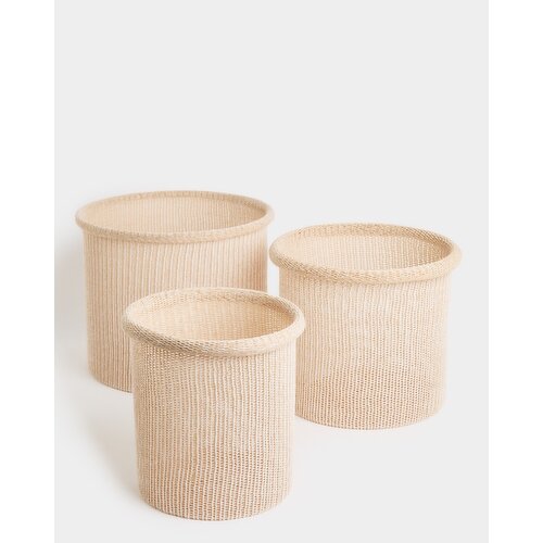 Knitted Basket Cream M