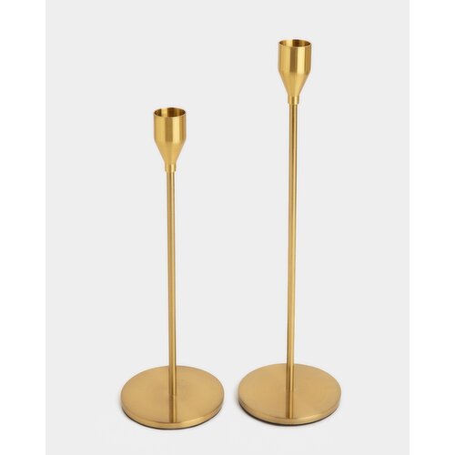 Tall Dinner Candle Holder Antique-Gold L