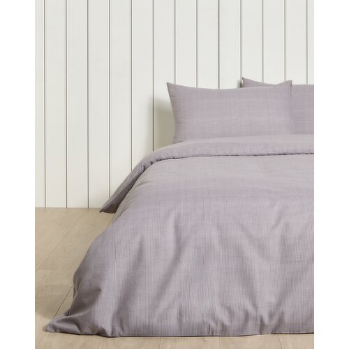 Textured Complete Bed Set Steel Double