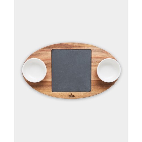 Neven Maguire Tapas Board With Ramekins Wood