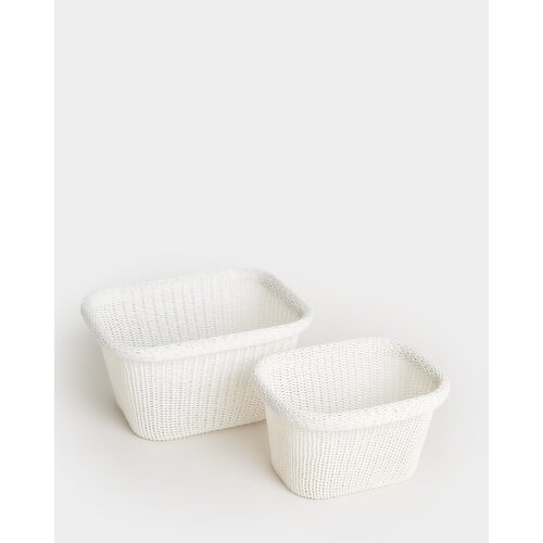 Knitted Basket White S