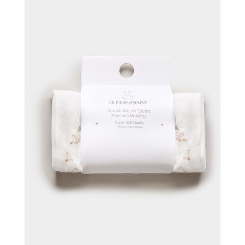 Muslin Cloths - Pack Of 3 Cream