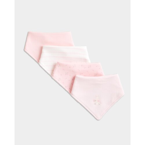 Girls Bandana Bibs - Pack Of 4 Pink