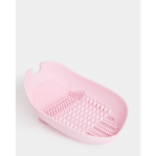 Makeup Brush Cleaning Bowl Pink 
