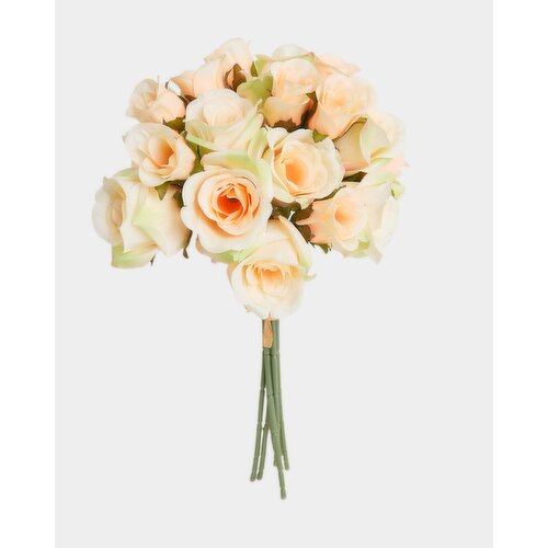 Faux Rose Bouquet Peach