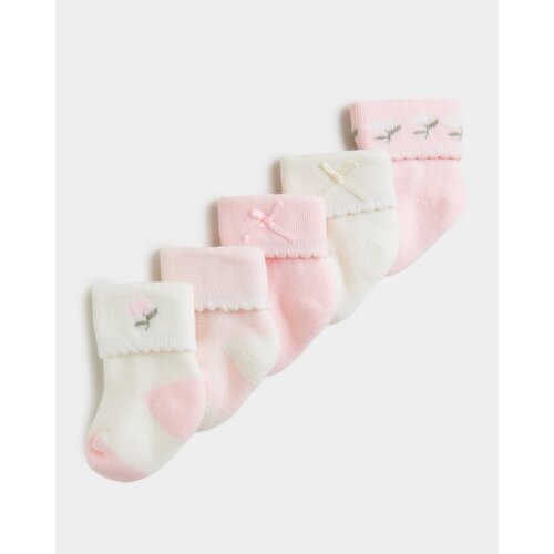 Nursery Tot Socks - Pack Of 5 Ditsy 3-5.5
