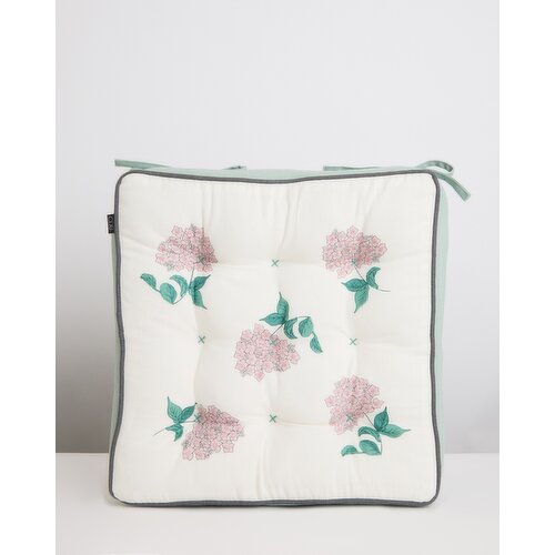 Carolyn Donnelly Eclectic Printed Seat Pad Dark-Green