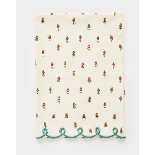 Carolyn Donnelly Eclectic Scallop Tea Towel Light-Pink