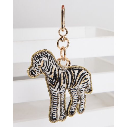 Carolyn Donnelly Eclectic Beaded Keychain Multi