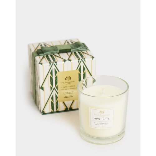 Paul Costelloe Living Bow Detail Candle Green 