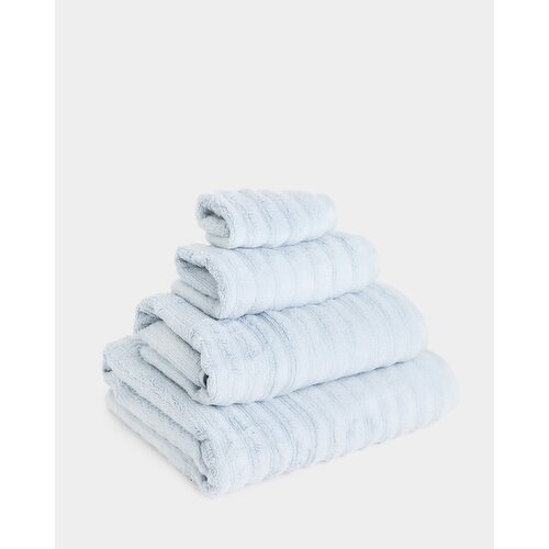 Ribbed Cotton Hand Towel Light-Blue Hand