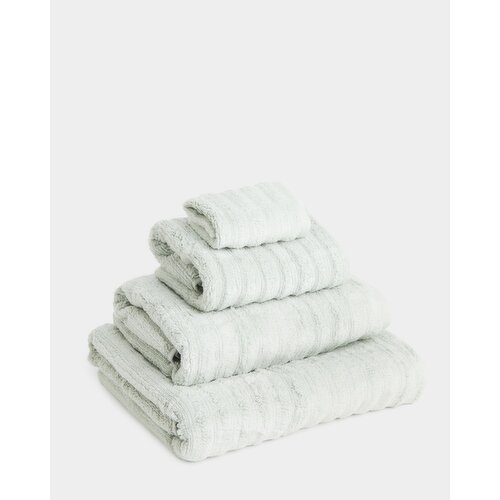Ribbed Cotton Bath Sheet Light-Green Sheet