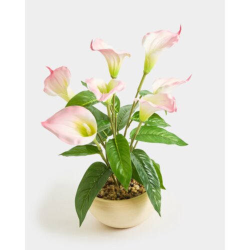 Faux Potted Calla Lily Pink