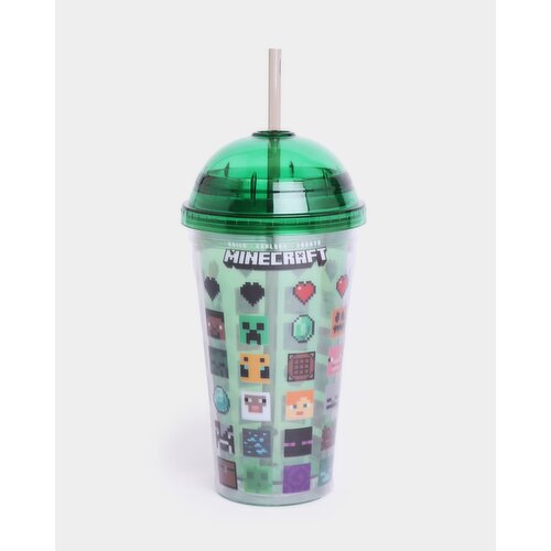 Minecraft Straw Cup Green