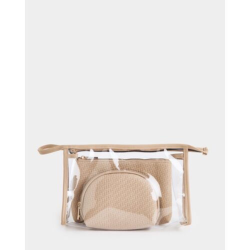 Vanity Bag - Pack Of 3 Mocha