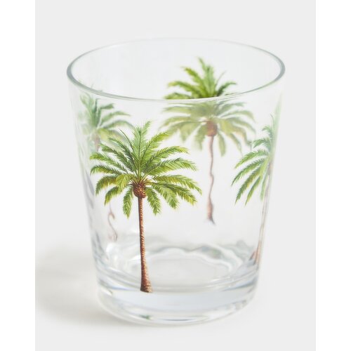 Palm Print Hammered Tumbler Clear