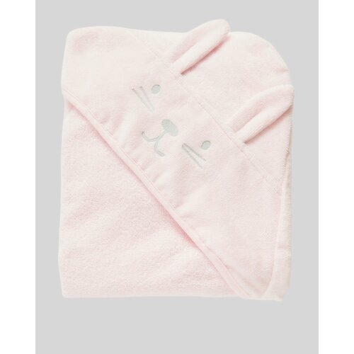 Bunny Hooded Towel Baby-Pink
