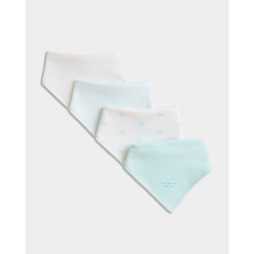 Boys Bandana Bibs - Pack Of 4 Green