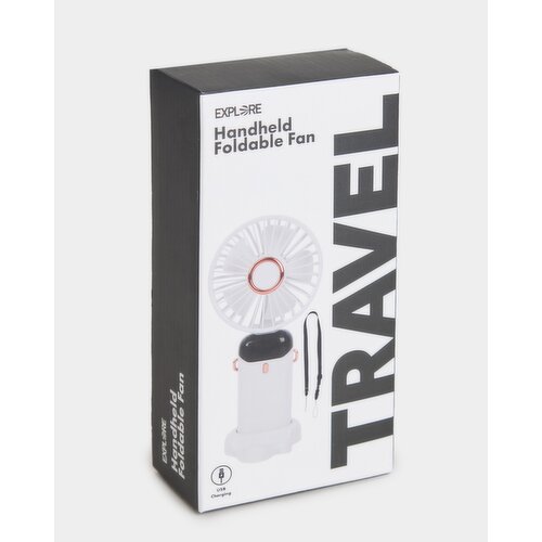 Handheld Foldable Fan White