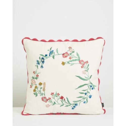Carolyn Donnelly Eclectic Embroidered Cushion Multi