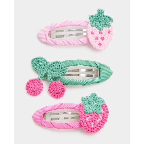 Crochet Clips - Pack Of 3 Multi