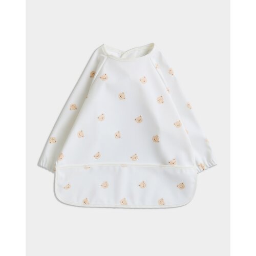 Bear Dribble Bib Beige