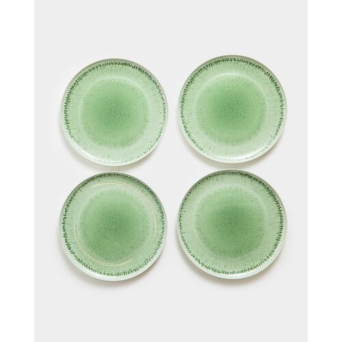 Green Reactive Plates - Pack Of 4 Green