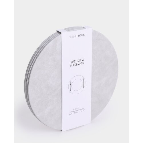 Round Placemats - Pack Of 4 Slate