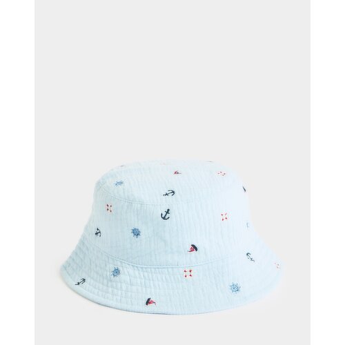 Double Cloth Bucket Hat Light-Blue 1-3 Yrs