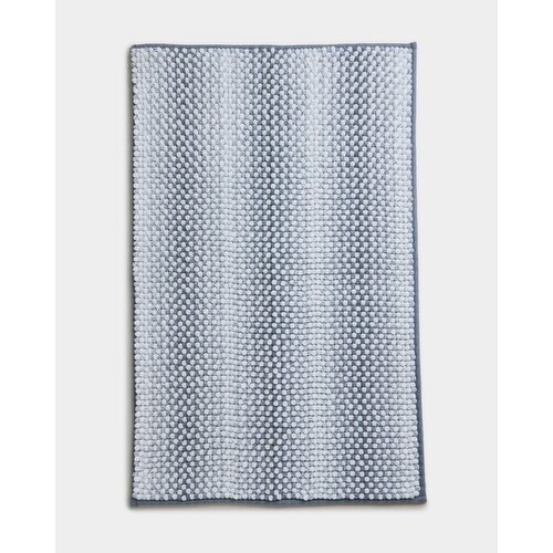 Microfibre Bath Mat Blue 