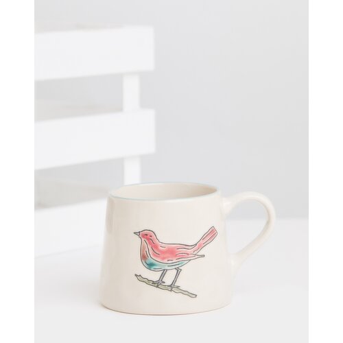 Carolyn Donnelly Eclectic Birdie Mug Red 
