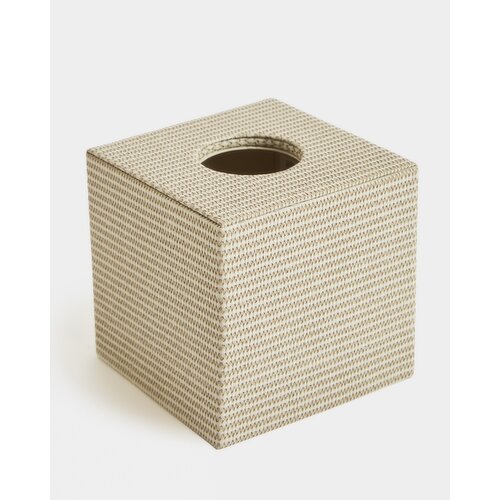 Anna Square Tissue Box Cover Grey