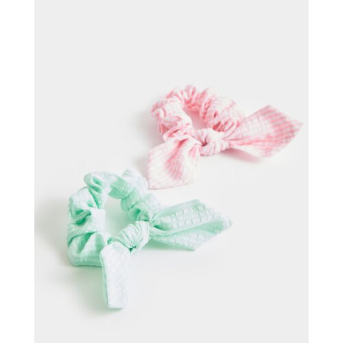 Bow Scrunchies - Pack Of 2 Multi 
