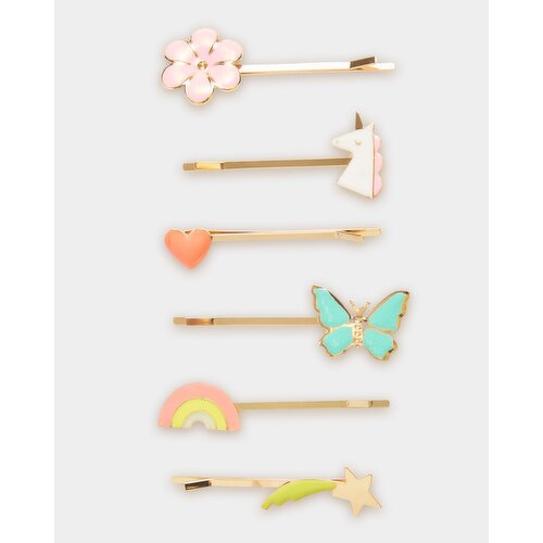 Rainbow Clips - Pack Of 6 Multi