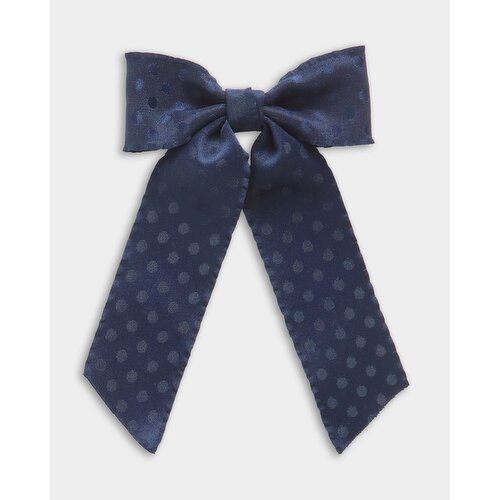 Bow Hair Clip Navy 
