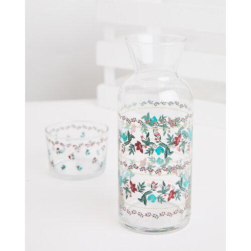 Carolyn Donnelly Eclectic Glass And Carafe Blue 
