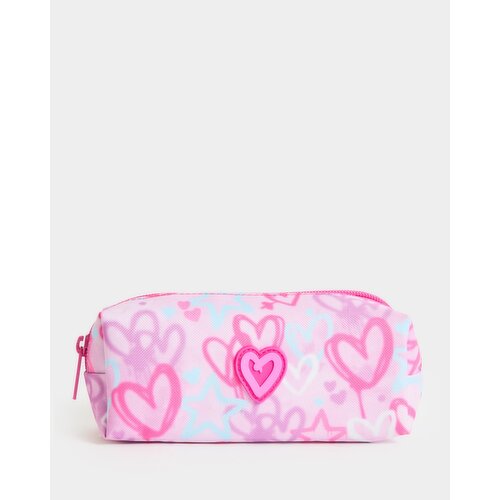 Heart Pencil Case Pink