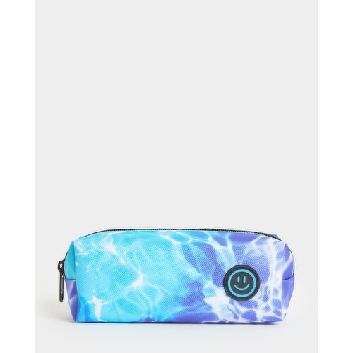 Water Print Pencil Case Blue 